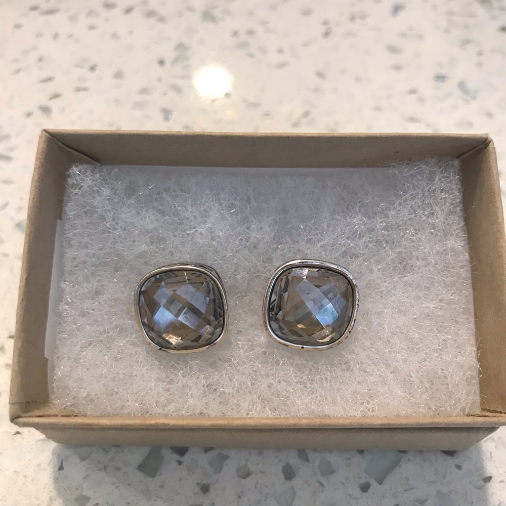 Brighton Silver Smoky Topaz earring